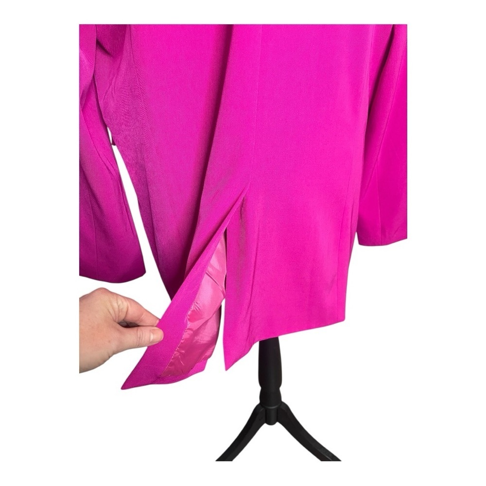 White Birch Black Label Pink Chic Double Breasted Preppy Oversized Blazer Size L - Picture 8 of 11